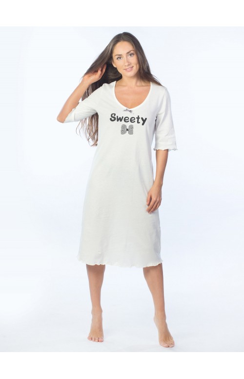 Ночная сорочка Sweety КС1366П6 молочная