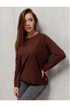 Лонгслив женский КЛЛ1543 коричневый Лонгслив женский КЛЛ1543 коричневый