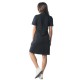 Платье-поло женское бокал КЛП1471П1 чёрное