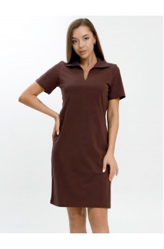 Платье женское КП1480 коричневый