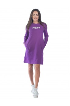 Туника женская с длинным рукавом "NEW" КТ1344П15 фиолетовая