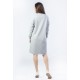 Платье из футера ФП1352 серый-меланж