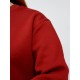 Свитшот женский из футера с начесом ФС1507 бордовый
