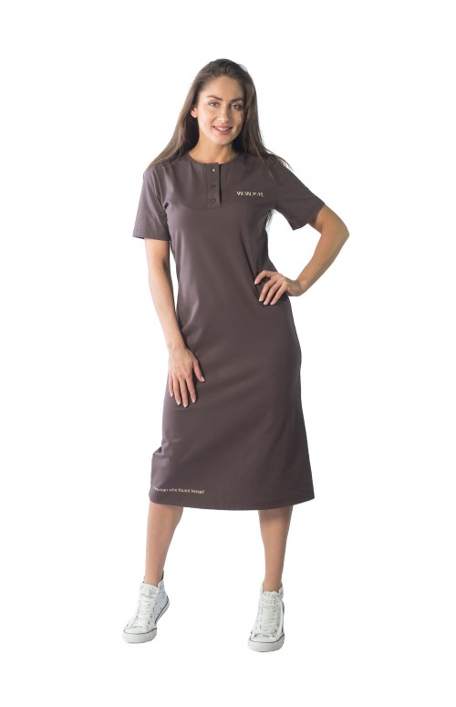 Платье женское W.W.F.H. КЛП1465П2 коричневый