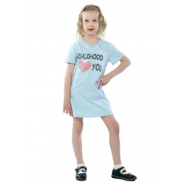 Платье детское Childhood you КЛП5015П2 светло-голубой