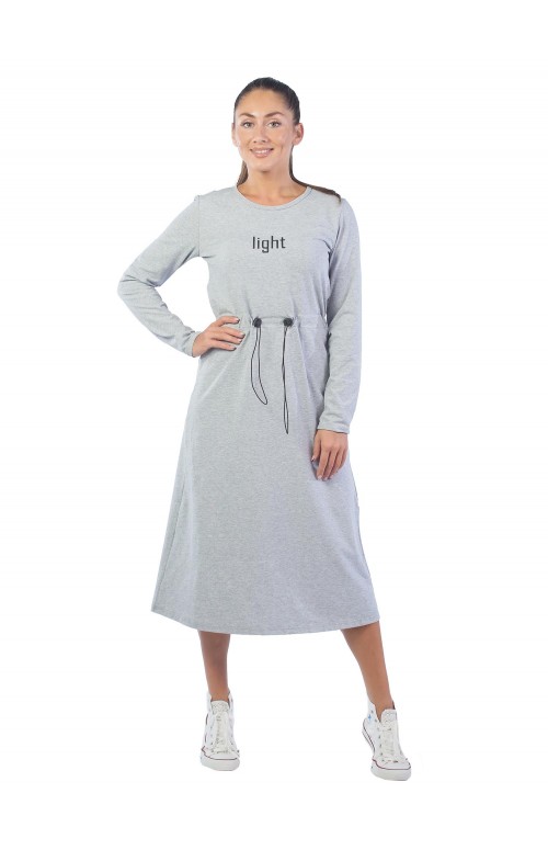 Платье женское Light КЛП1447П1 серый меланж