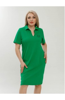 Платье женское Котик в стиле КП1480П6 зелёный