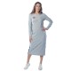 Платье с лампасами Губы КЛП1457П2 серый меланж
