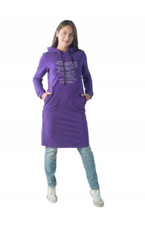 Платье из футера Yesterday  ФП1357П5 фиолетовый