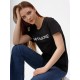 Футболка жен "Nafasone" черная КФ1324П2