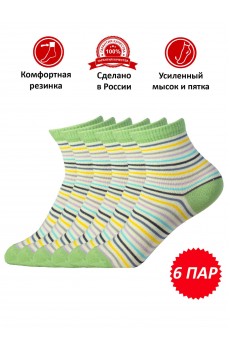 Набор подростковых носков НКЛД-15 олива, комплект 6 пар
