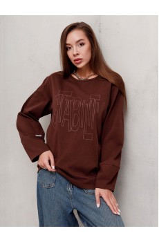 Лонгслив женский stability КЛ1546П1 коричневый Лонгслив женский stability КЛ1546П1 коричневый