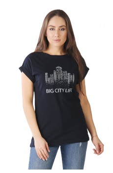 Футболка жен BIG CITY LIFE темно-синий КФ1148
