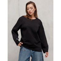 Лонгслив женский КЛ1546 чёрный